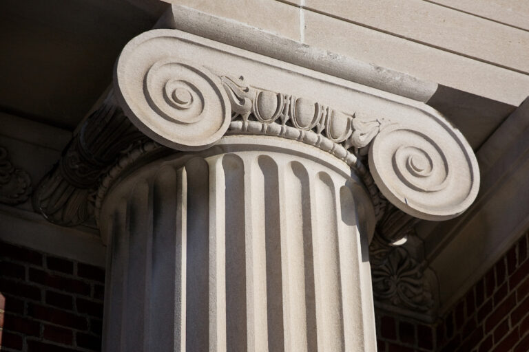 Ionic column at the Smith Memorial Hall.