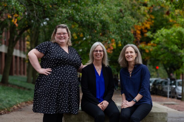 Jessica Bregant, Jennifer Robbennolt and Verity Winship pose for a photo together