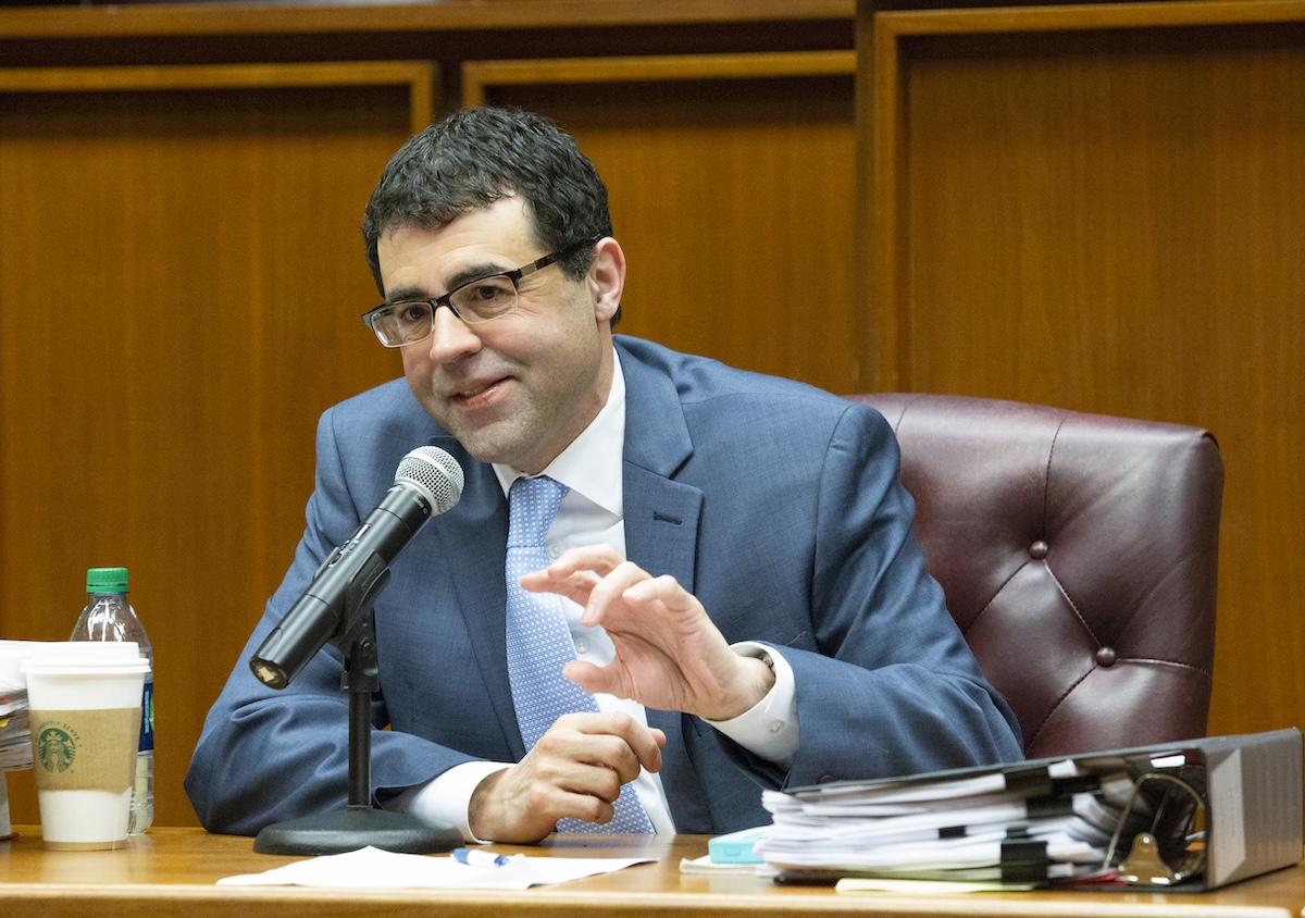 Professor Jason Mazzone speaks during a panel