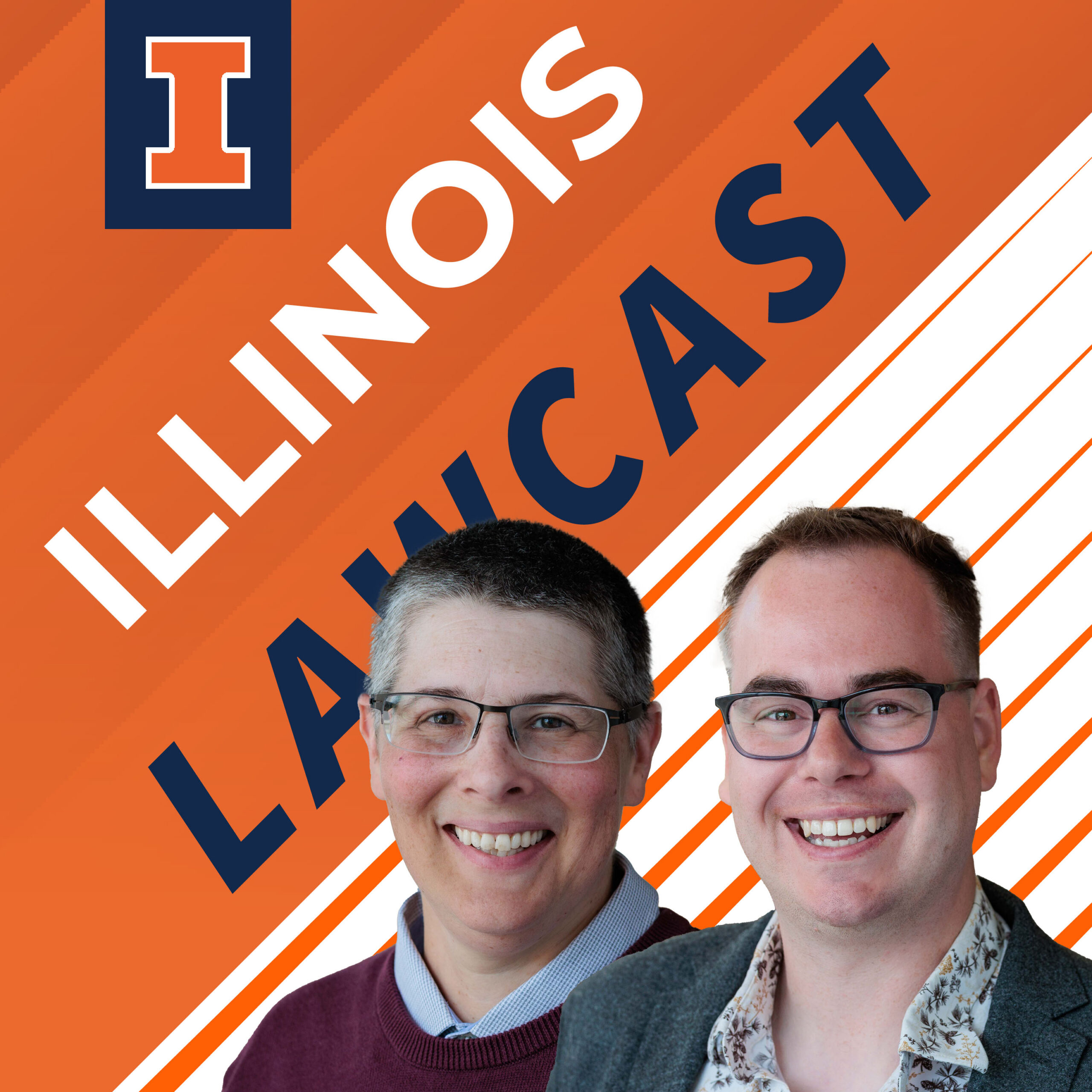 Illinois LawCast album art with portraits of Sarah Lawsky and Eric Baudry