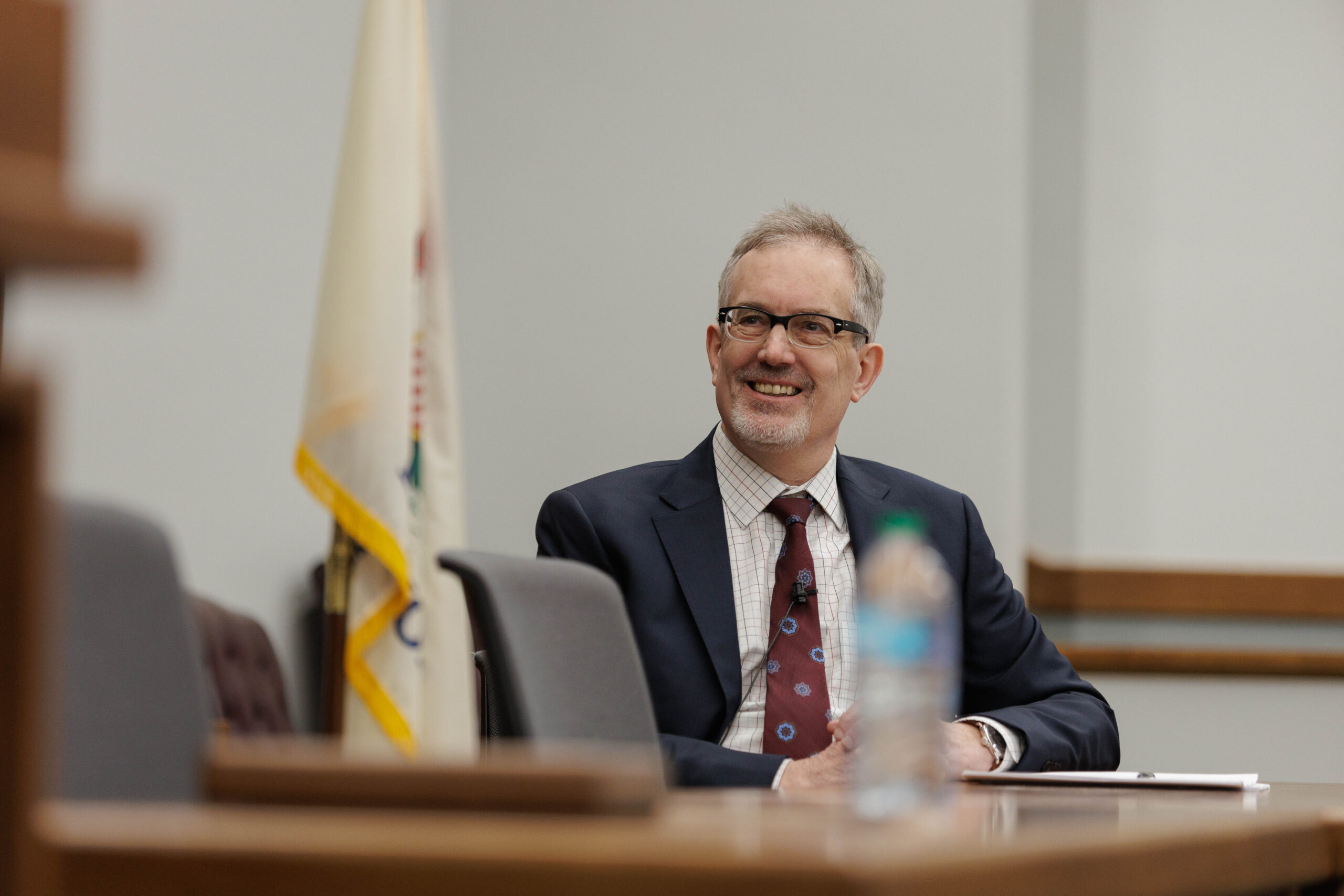 Professor Eric Johnson at his investiture ceremony