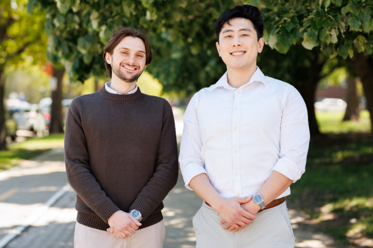 First Amendment Clinic students Joseph Saoud and Henry Lu