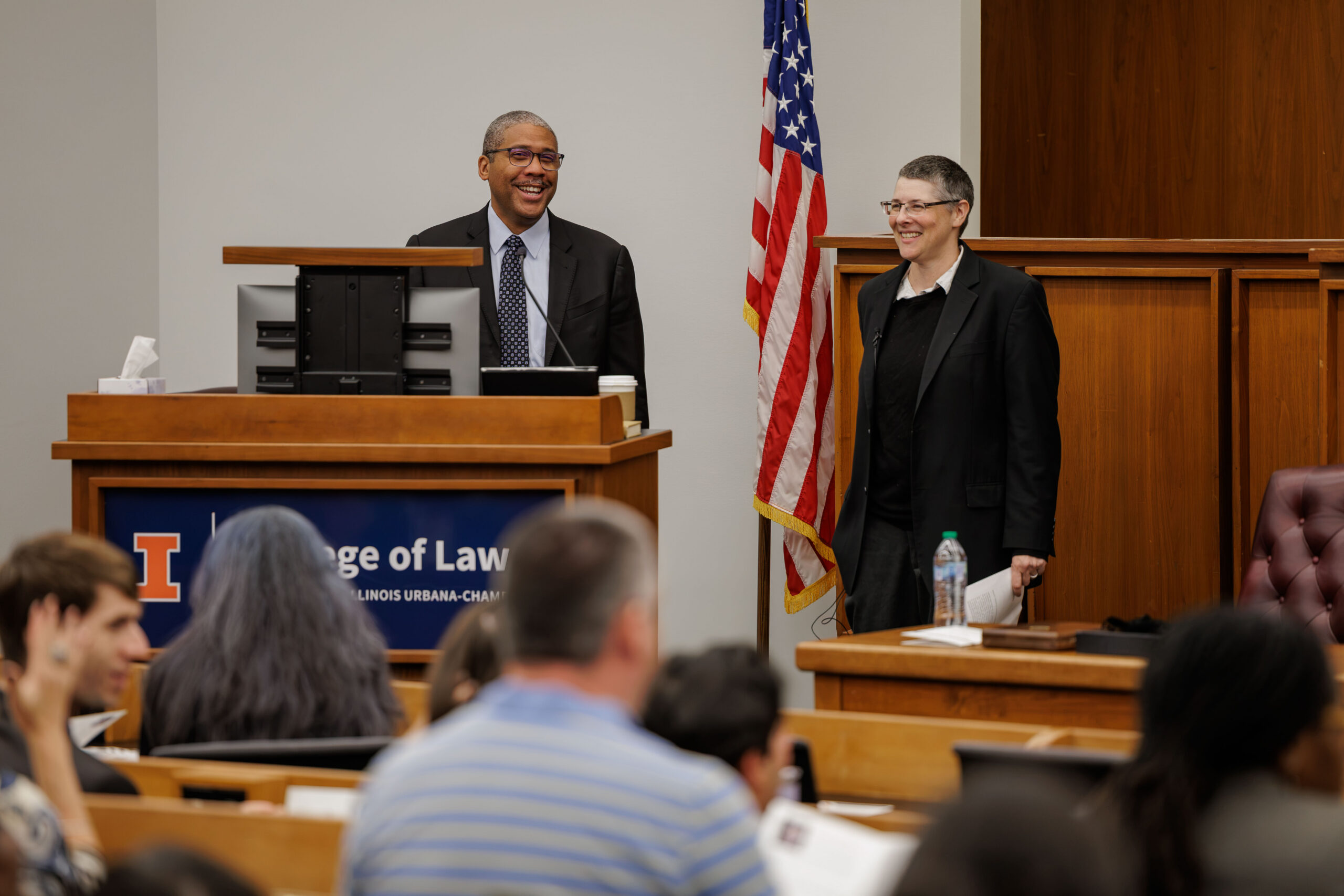 Dean Sharpe and Professor Lawsky 